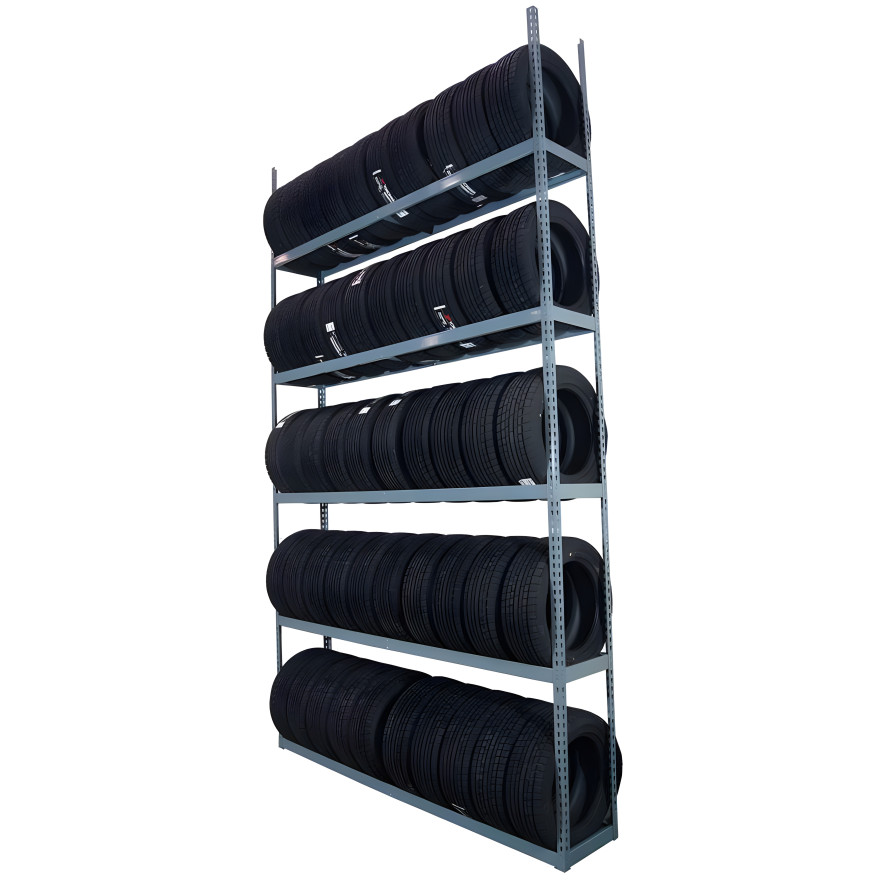 Five Tier Tire Shelving for 45 to 55 Tires Five Tier Tire Shelving for 45 to 55 Tires