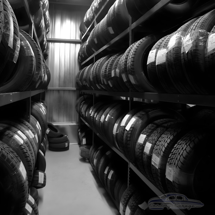 Five Tier Tire Shelving for 45 to 55 Tires Five Tier Tire Shelving for 45 to 55 Tires