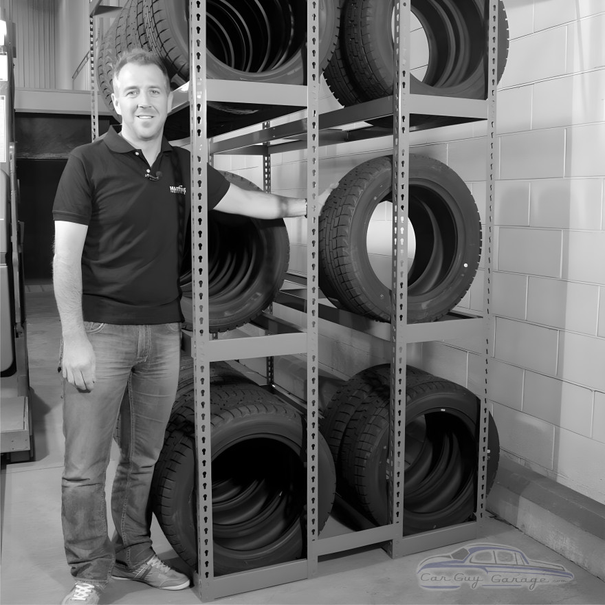 Five Tier Tire Shelving for 45 to 55 Tires Five Tier Tire Shelving for 45 to 55 Tires