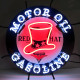 Red Hat Gasoline Neon Sign Red Hat Gasoline Neon Sign