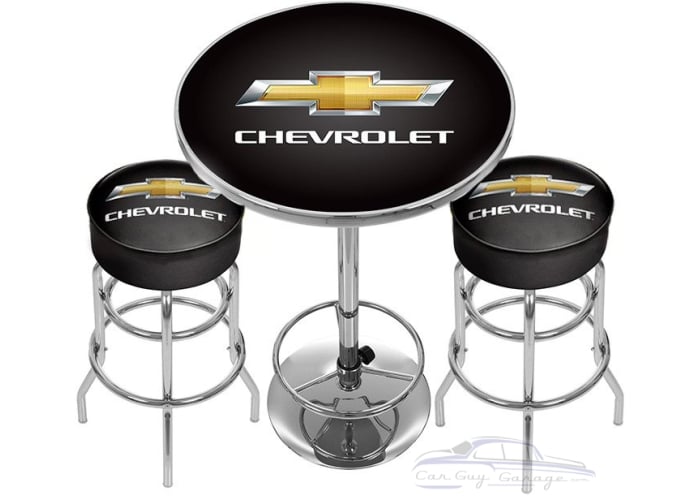 Chevrolet 2 Shop Stools and Table 
