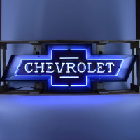 Chevrolet Bowtie Blue Neon Sign - 60" x 21"