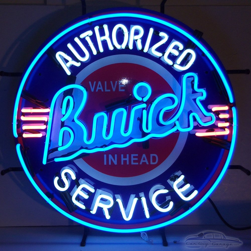 Authorized Buick Service Neon Clock 8BUICK Man Cave Neonetics NEW LOOK