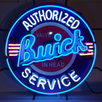 Buick Authorized Service Neon Sign - 24