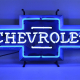 Chevrolet Bowtie Neon Sign with Backing