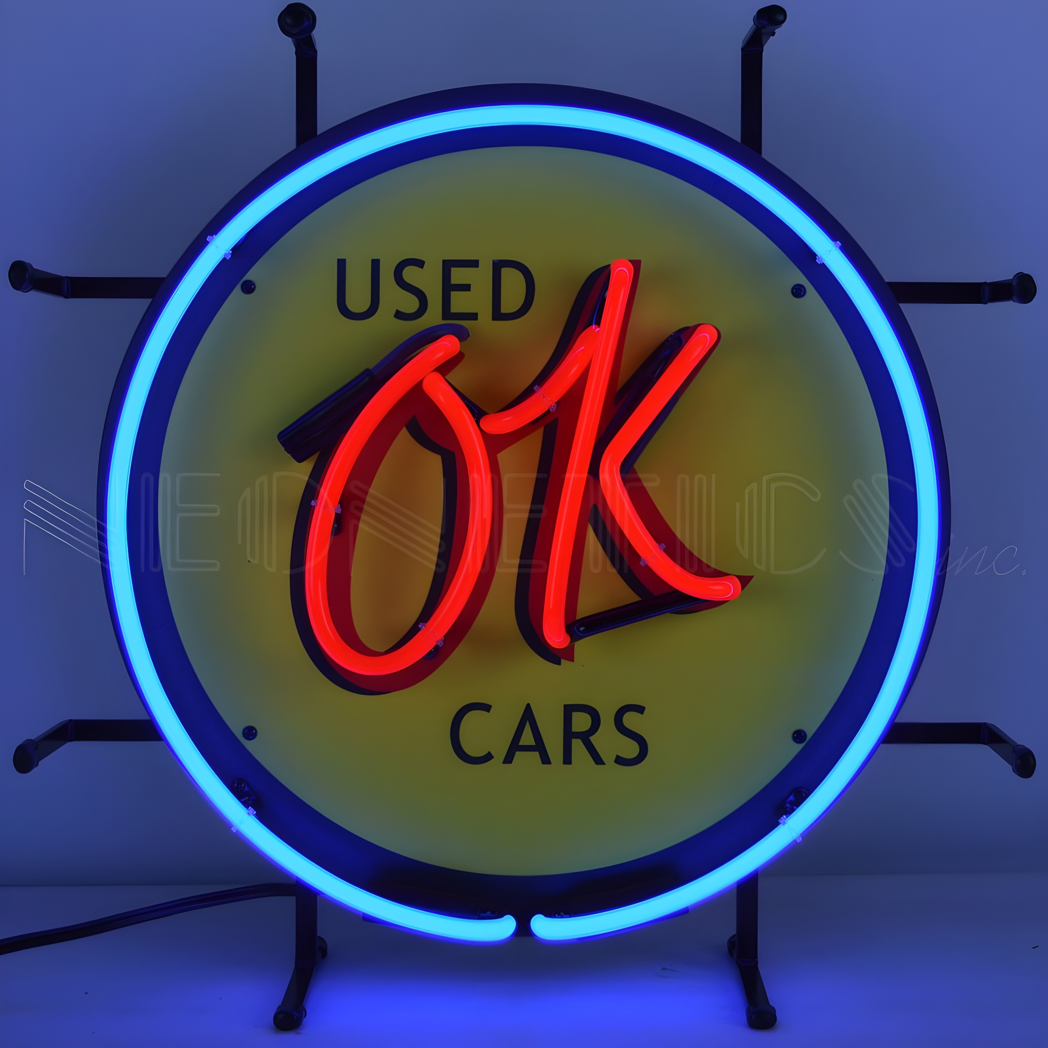 ネオン　 This is an OK USED CAR OK Used Cars Neon Sign - Chevrolet Garage Decor