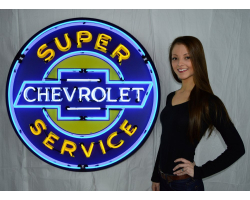 Super Chevrolet Service 36 Inch Neon Sign 
