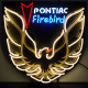 Pontiac Firebird Gold Neon Sign With Backing Pontiac Firebird Gold Neon Sign With Backing