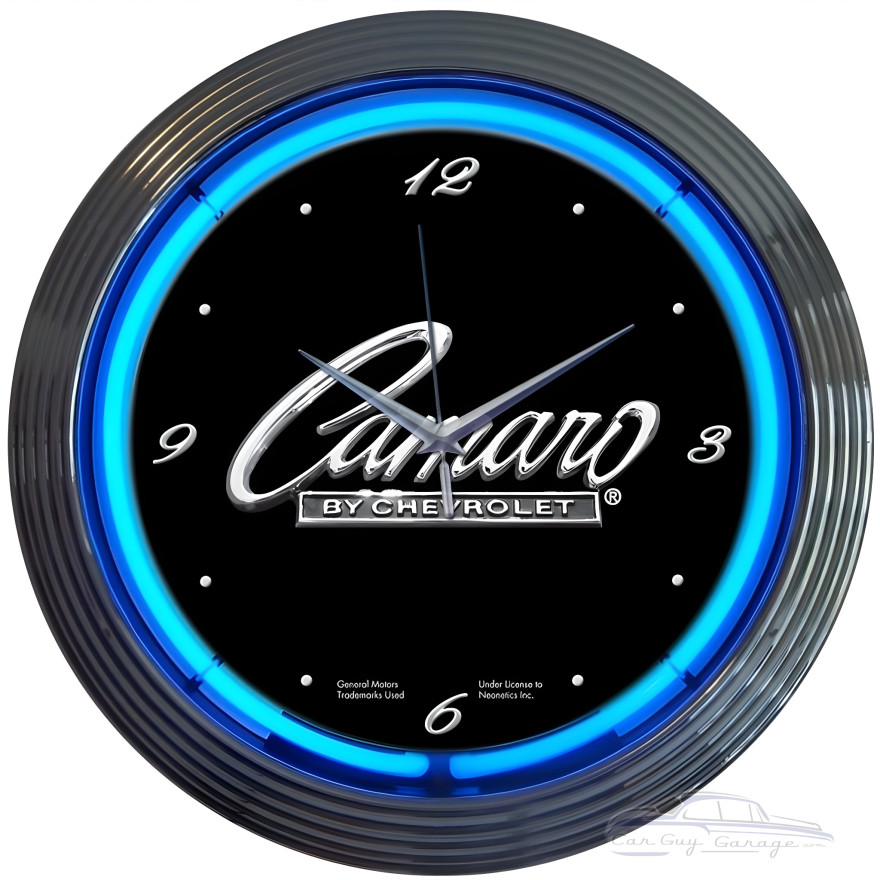 GM Camaro Script Neon Clock GM Camaro Script Neon Clock