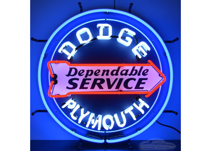 Dodge Dependable Service Neon Sign