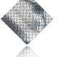 Eight Pack of 1'x1' Polished Diamond Plate Wall or Floor Tiles