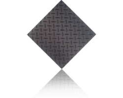 Four Pack of 4'x8' Black Diamond Plate Sheets