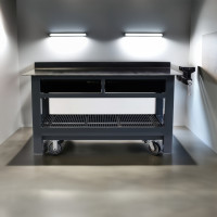 72 Inch Heavy Duty Steel Workbench with 2 Drawers