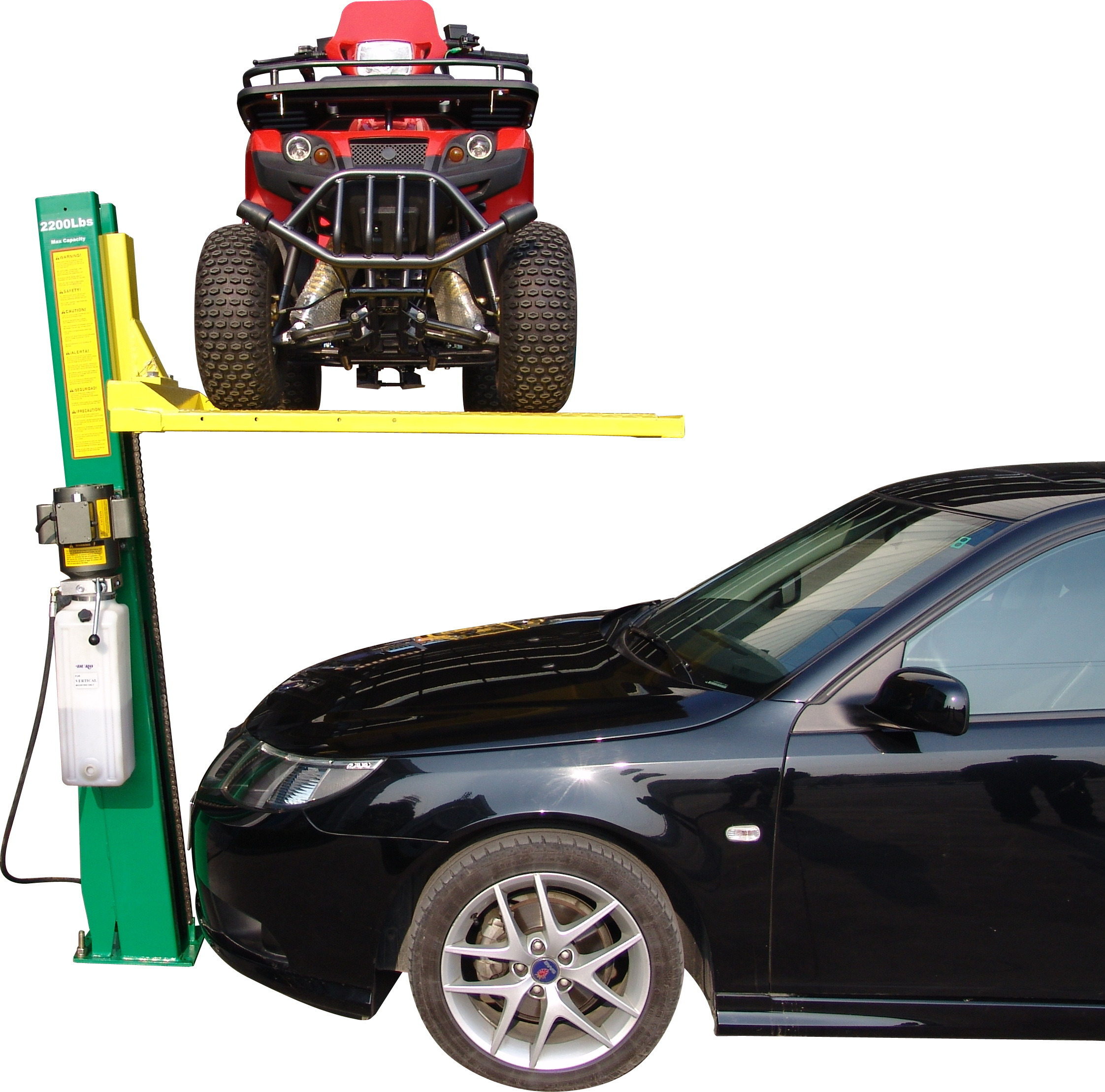 Single post atv lift discount
