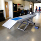 Pneumatic Motorcycle Lift Table with Wheel Vise, 1,000 lb