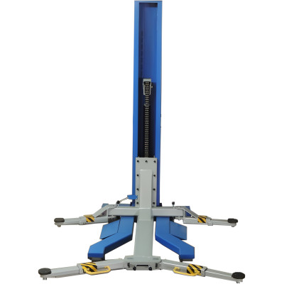 Mobile Single Post Car Lift - 6000 Lbs Capacity, Low Profile