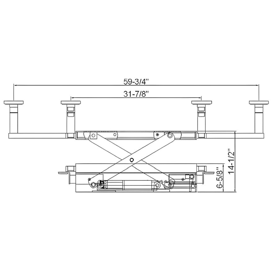 8,000 lb Four Post Deluxe Car Lift 8,000 lb Four Post Deluxe Car Lift