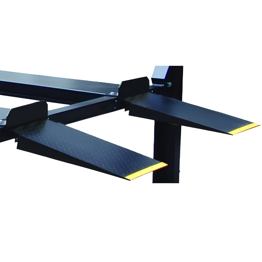 9,000 lb Four Post Deluxe Storage Car Lift with Extended Length and Height 9,000 lb Four Post Deluxe Storage Car Lift with Extended Length and Height