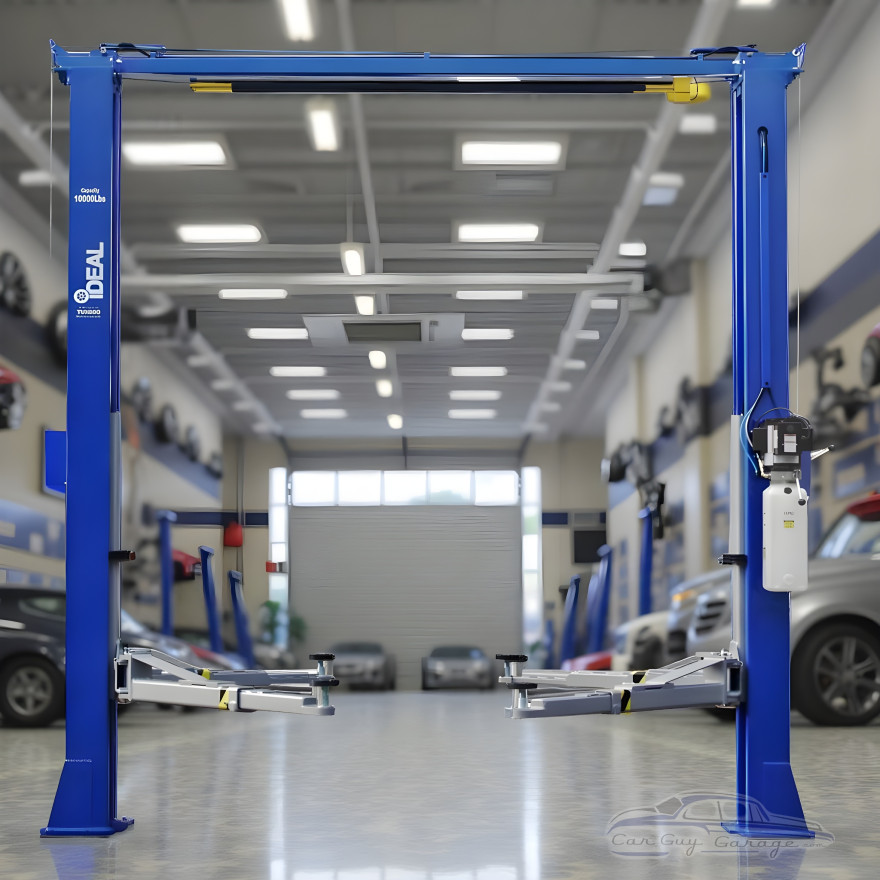 ALI Certified 10,000 lb 2-Post Asymmetric Clear Floor Lift