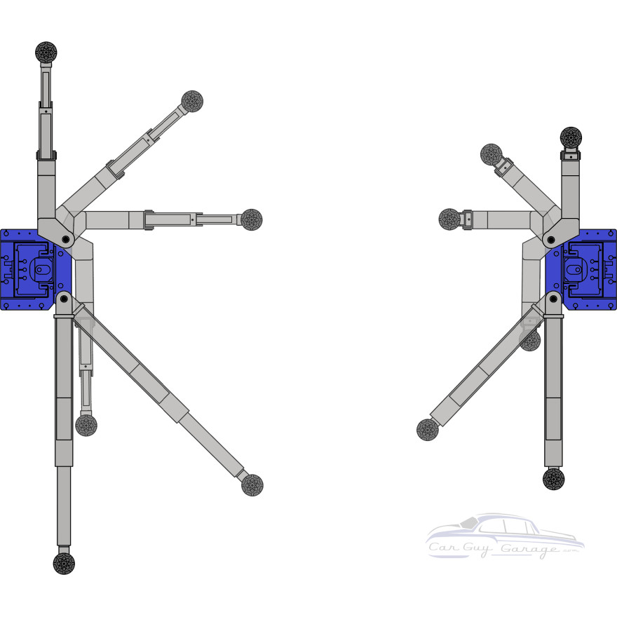 10,000 Lb Two Post Clear Floor Direct Drive Asymmetric Car Lift 10,000 Lb Two Post Clear Floor Direct Drive Asymmetric Car Lift