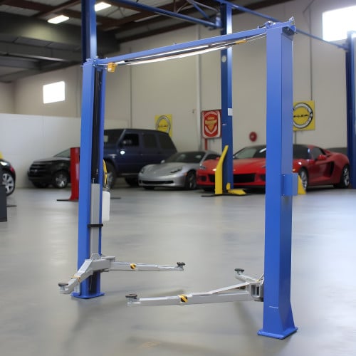11,000 lb Clear-Floor Asymmetric 2-Post Car Lift, 220V