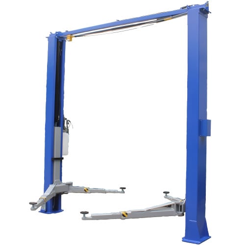 11,000 Lb Two Post Clear Floor Asymmetric Car Lift