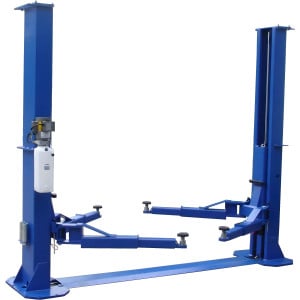 12,000 lb 2-Post Floor Plate Car Lift, Symmetric Arms, 220V