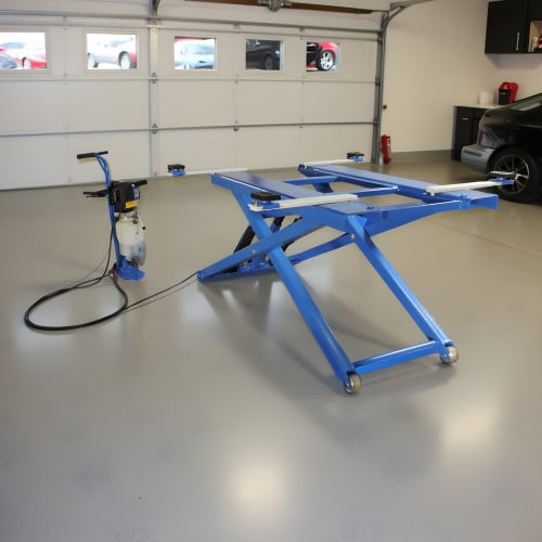 Portable Mid Rise Scissor Car Lift - 6,000 lb, 48 in Rise