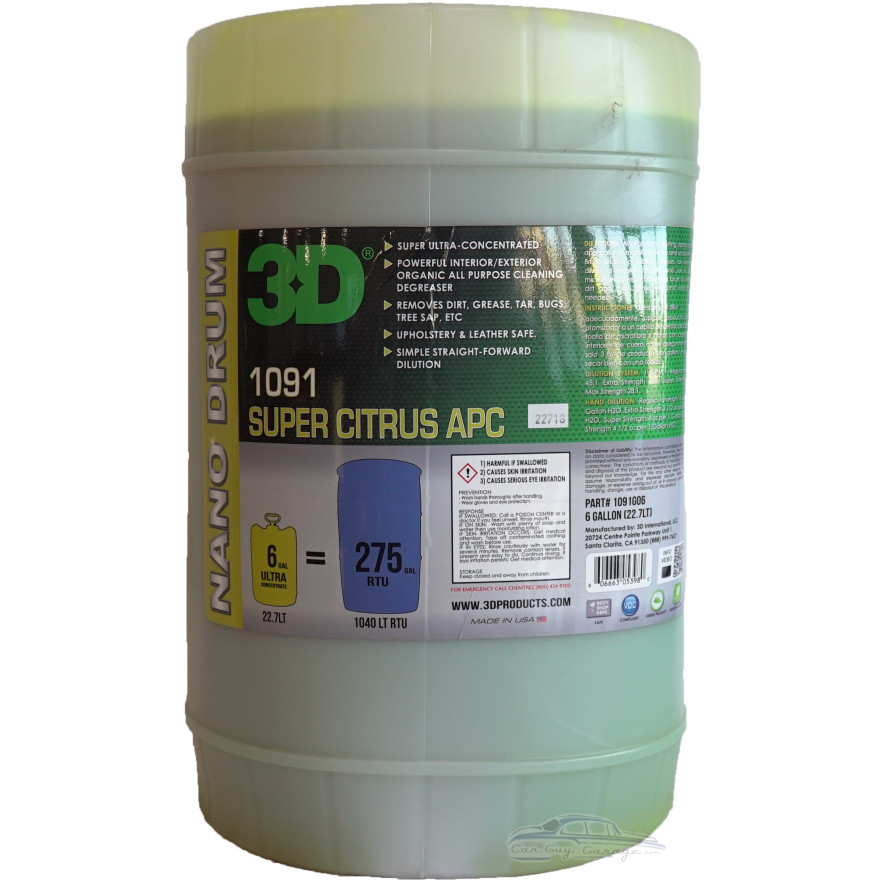 6 Gallons of Super Concentrated Citrus All-Purpose Cleaner (equal to 55 gallons of regular concentration) 6 Gallons of Super Concentrated Citrus All-Purpose Cleaner (equal to 55 gallons of regular concentration)
