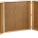 Solid Maple 48"W x 12"D x 48"H Wall Mounted Pegboard Tool Storage