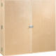 Solid Maple 48"W x 12"D x 48"H Wall Mounted Pegboard Tool Storage