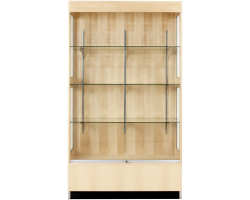 Solid Maple 48"W x 22"D x 84"H Trophy Display Cabinet