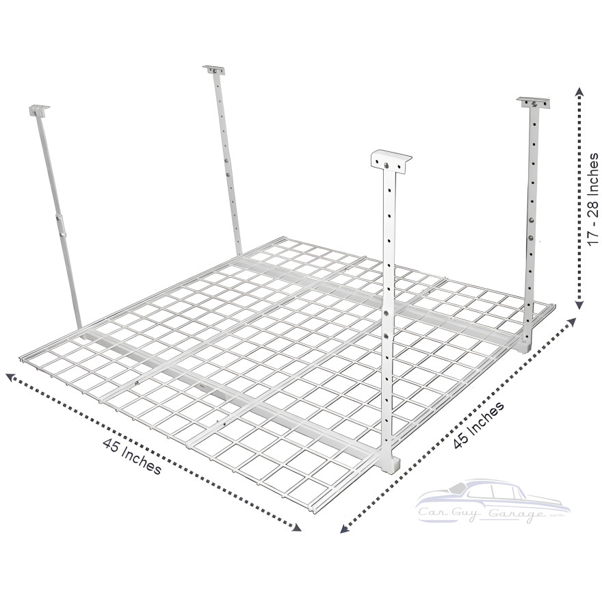 Ceiling Mounted 45" x 45" Storage Rack Ceiling Mounted 45" x 45" Storage Rack