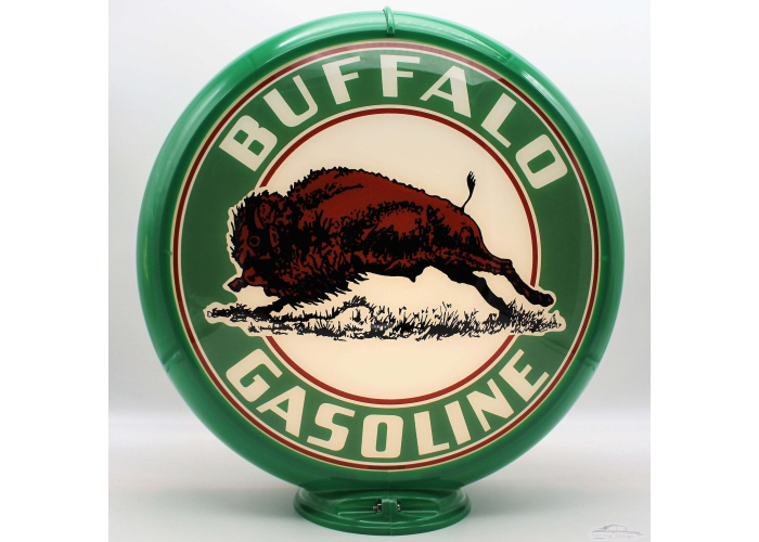 Buffalo Gasoline Glass Gas Pump Globe Lamp