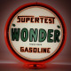 Supertest Wonder Gasoline Glass Gas Pump Globe Lamp Supertest Wonder Gasoline Glass Gas Pump Globe Lamp