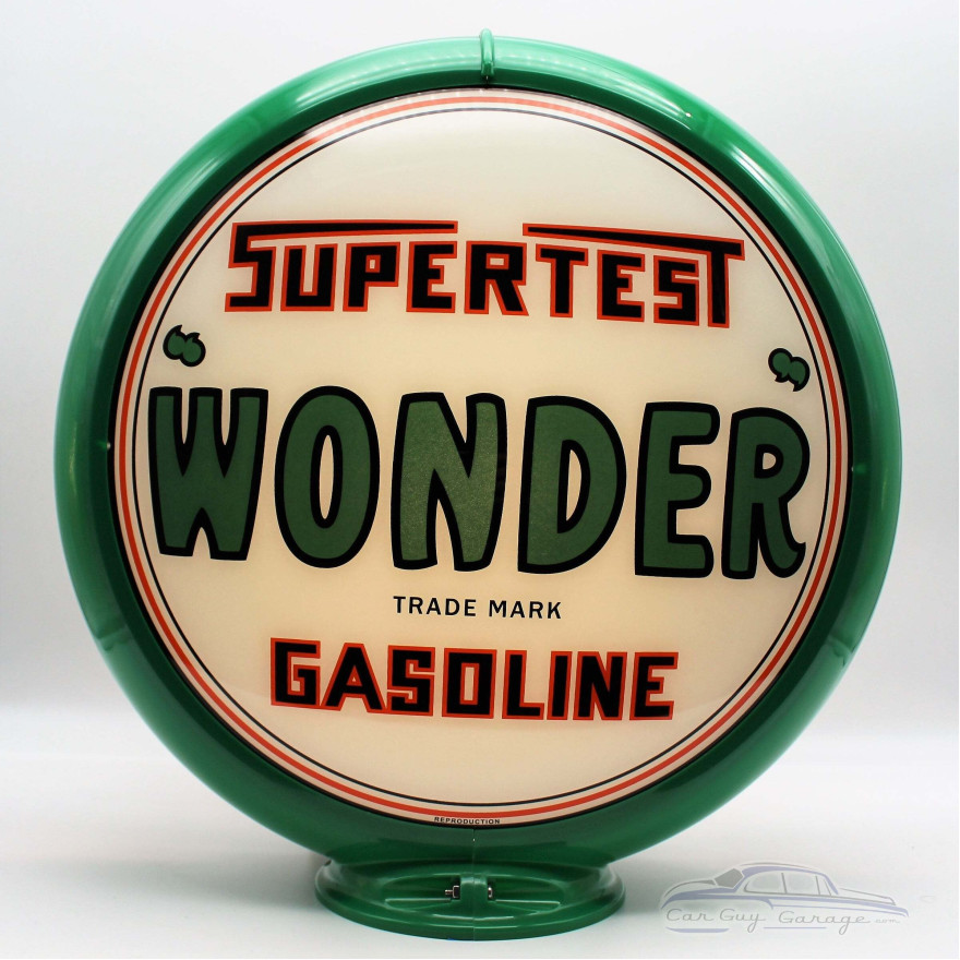 Supertest Wonder Gasoline Glass Gas Pump Globe Lamp Supertest Wonder Gasoline Glass Gas Pump Globe Lamp