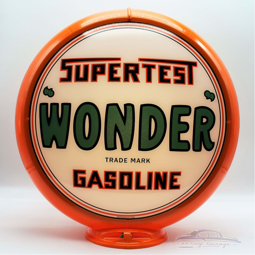 Supertest Wonder Gasoline Glass Gas Pump Globe Lamp Supertest Wonder Gasoline Glass Gas Pump Globe Lamp