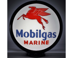 Mobilgas Marine Glass Gas Pump Globe Lamp