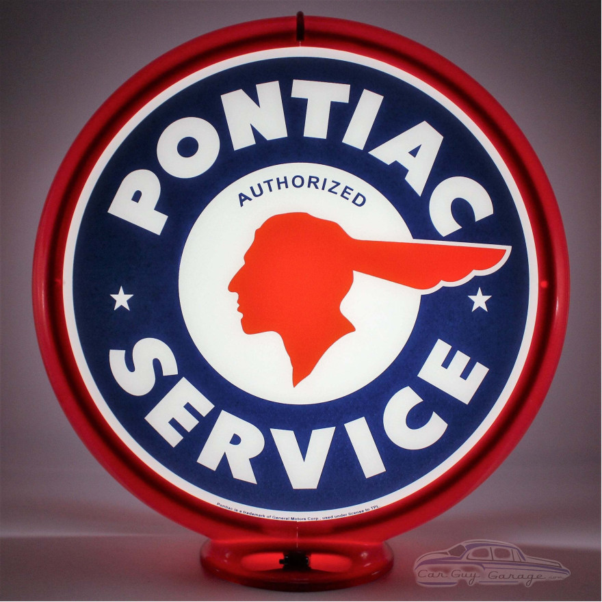 Pontiac Service Glass Gas Pump Globe Lamp Pontiac Service Glass Gas Pump Globe Lamp