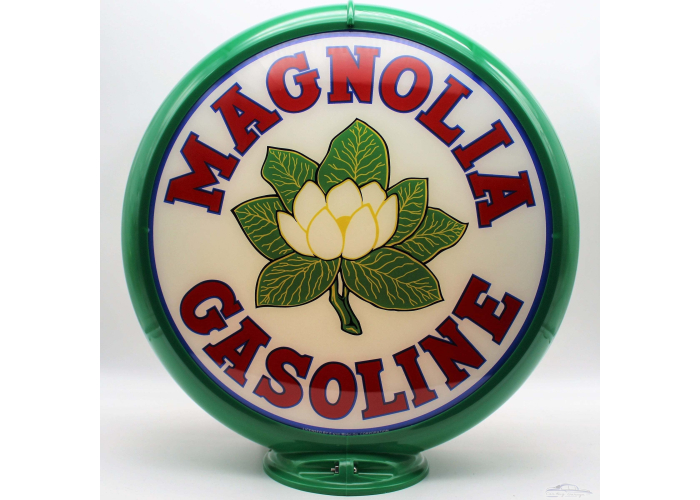 Magnolia Gasoline Glass Gas Pump Globe Lamp