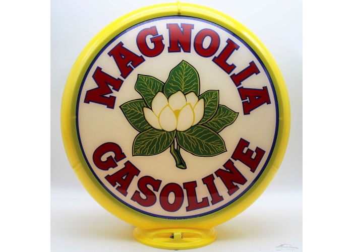 Magnolia Gasoline Glass Gas Pump Globe Lamp