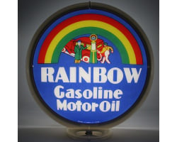 Rainbow Gasoline Glass Gas Pump Globe Lamp