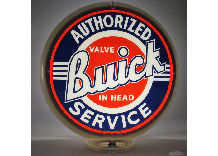 Buick Authorized Service Glass Gas Pump Globe Lamp