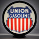 Union Gasoline Shield Glass Gas Pump Globe Lamp