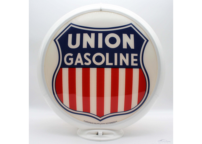 Union Gasoline Shield Glass Gas Pump Globe Lamp