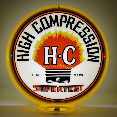 Supertest H-C High Compression Glass Gas Pump Globe Lamp