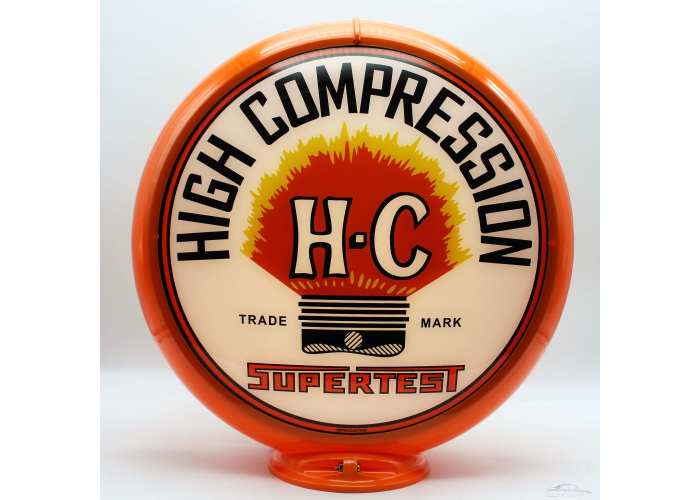Supertest H-C High Compression Glass Gas Pump Globe Lamp