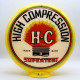 Supertest H-C High Compression Glass Gas Pump Globe Lamp Supertest H-C High Compression Glass Gas Pump Globe Lamp