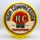 Supertest H-C High Compression Glass Gas Pump Globe Lamp