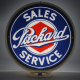 Packard Sales & Service Glass Gas Pump Globe Lamp